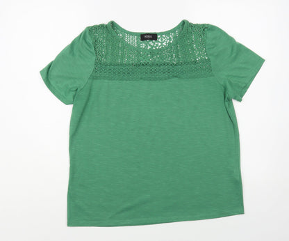 Womens UK Size L Klass Green Basic Blouse
