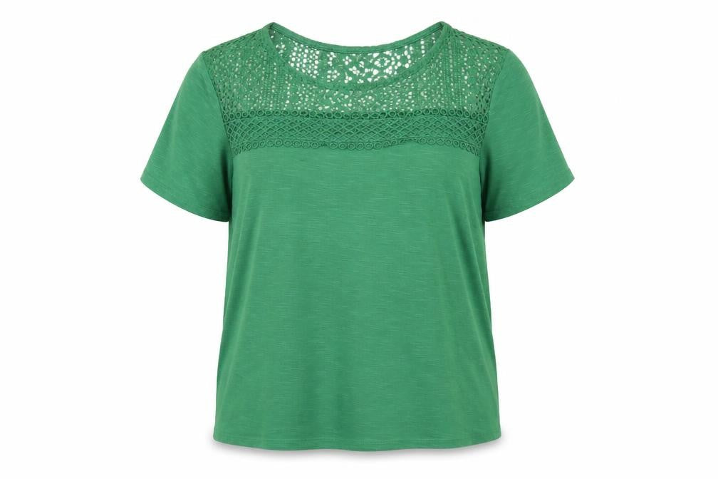 Womens UK Size L Klass Green Basic Blouse