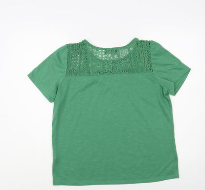 Womens UK Size L Klass Green Basic Blouse