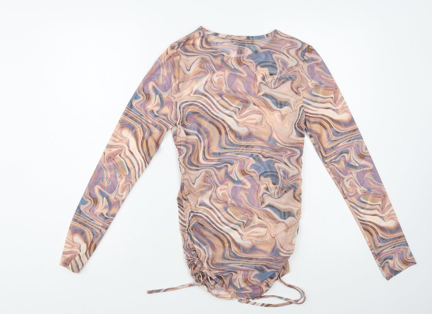 Womens UK Size 10 New Look Multicoloured Basic Blouse