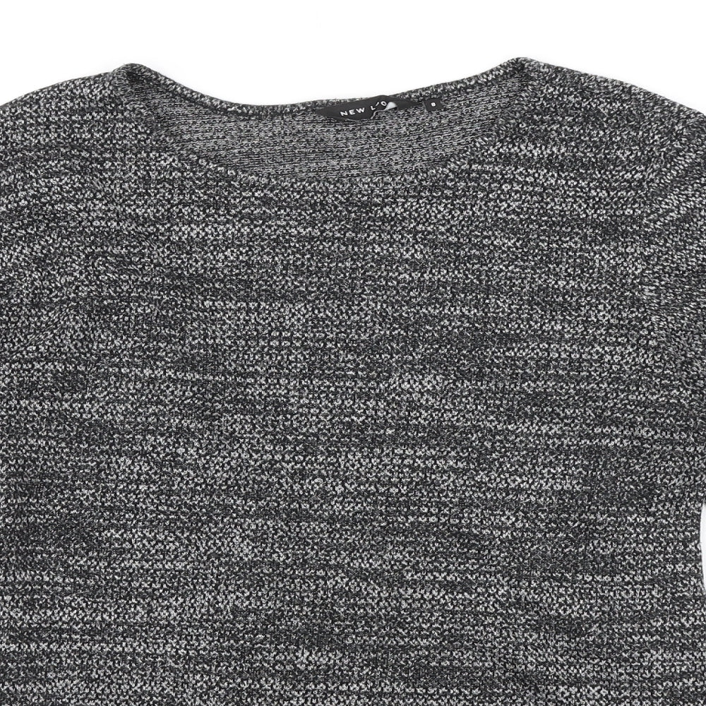 Womens UK Size 8 New Look Grey Pullover Jumper