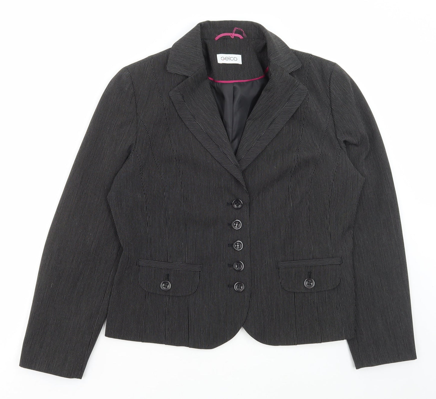 Womens UK Size 14 Gelco Black Jacket