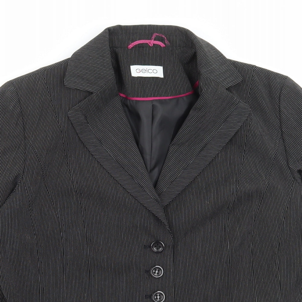 Womens UK Size 14 Gelco Black Jacket