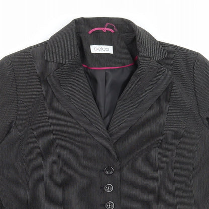 Womens UK Size 14 Gelco Black Jacket