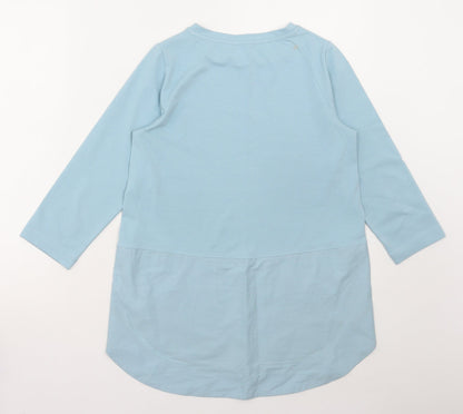 Carolyn Donnelly Womens Blue Cotton Basic T-Shirt Size XS Round Neck