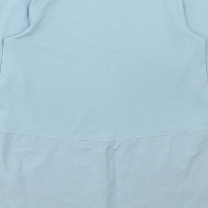Carolyn Donnelly Womens Blue Cotton Basic T-Shirt Size XS Round Neck