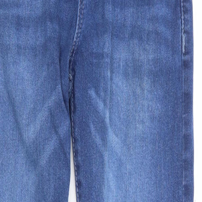 A2Z 4 Kids Girls Blue Cotton Skinny Jeans Size 11-12 Years Regular Zip