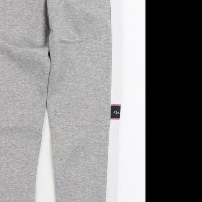 Kings Will Dream Womens Grey Cotton Jogger Trousers Size 10 L30 in Regular Drawstring