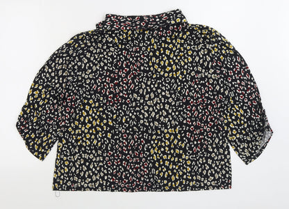 Womens UK Size 2XL Anna Rose Multicoloured Basic Button-Up