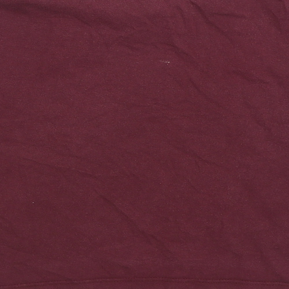 Womens UK Size 4 Topshop Purple Basic T-Shirt
