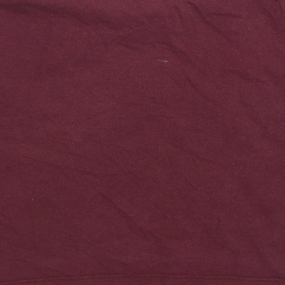 Womens UK Size 4 Topshop Purple Basic T-Shirt