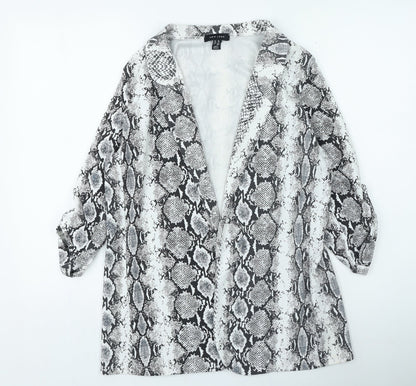Womens UK Size 10 New Look Grey Jacket
