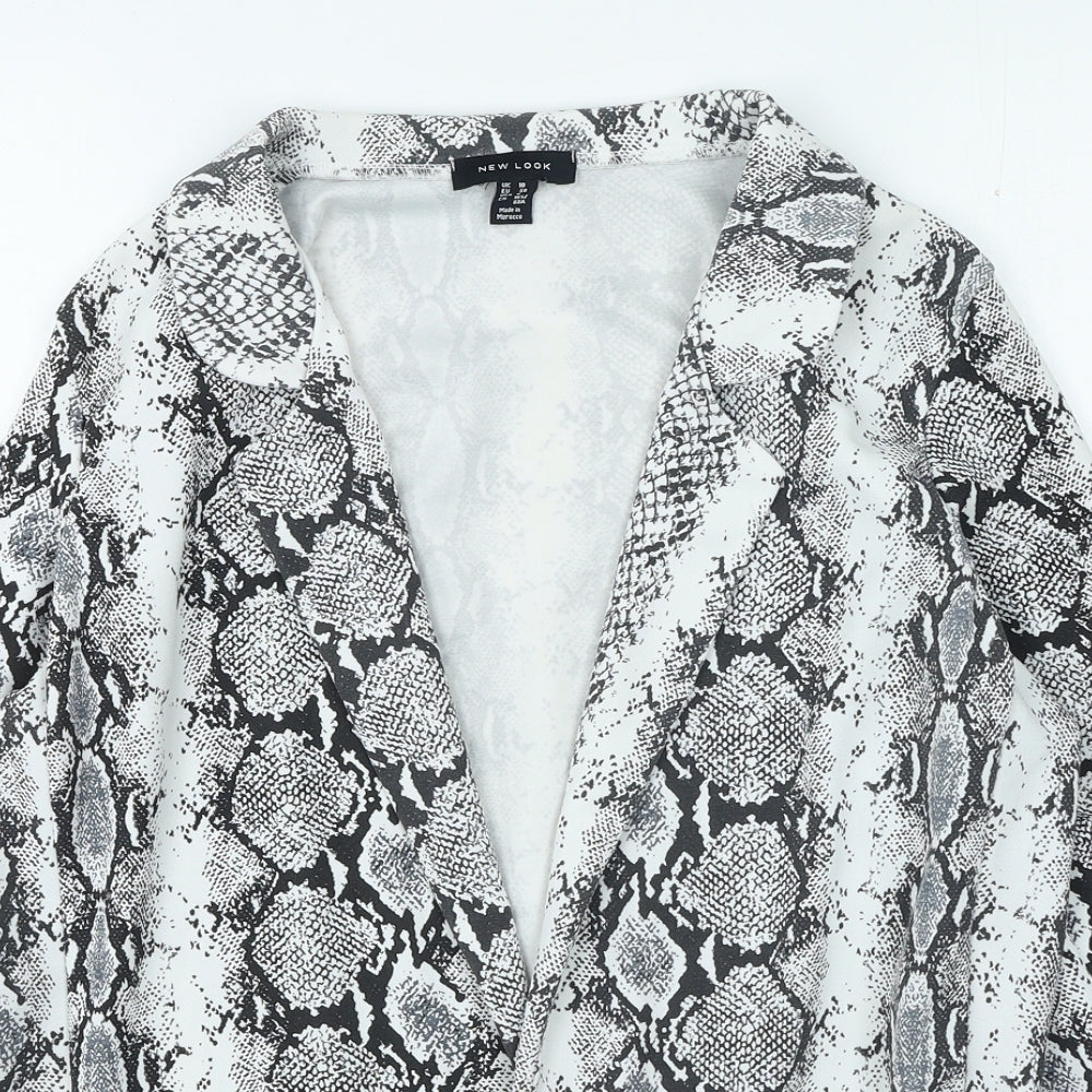 Womens UK Size 10 New Look Grey Jacket