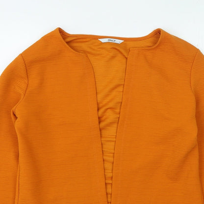 Womens UK Size M Only Orange Cardigan Jumper