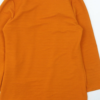 Womens UK Size M Only Orange Cardigan Jumper