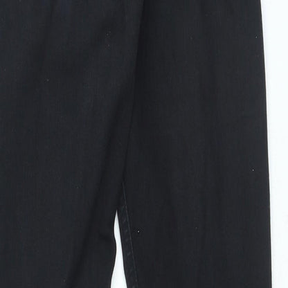 Topshop Womens Black Cotton Skinny Jeans Size 25 in L30 in Regular Zip