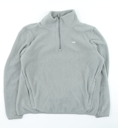 MP Womens Grey High Neck Polyester Pullover Jumper Size S