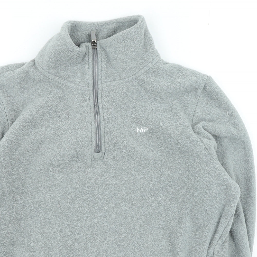 MP Womens Grey High Neck Polyester Pullover Jumper Size S