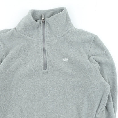 MP Womens Grey High Neck Polyester Pullover Jumper Size S