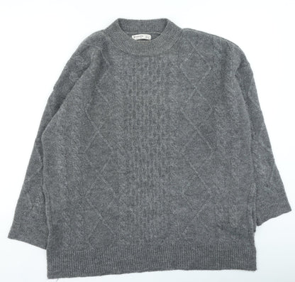 Womens UK Size S Stradivarius Grey Pullover Jumper