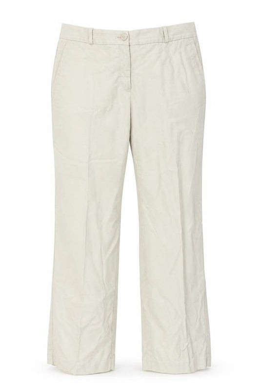 Womens UK Size 12 Marks and Spencer Regular Fit  Beige Trousers