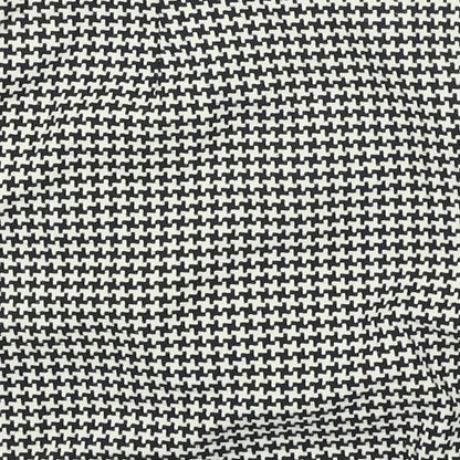 New Look Womens Black Check Polyester Mini Skirt Size 8 Zip