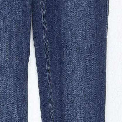 Hollister Womens Blue Polyester Skinny Jeans Size 24 in L24 in Regular Zip