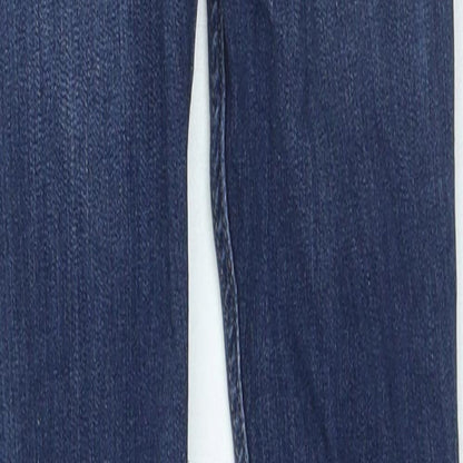 Hollister Womens Blue Polyester Skinny Jeans Size 24 in L24 in Regular Zip