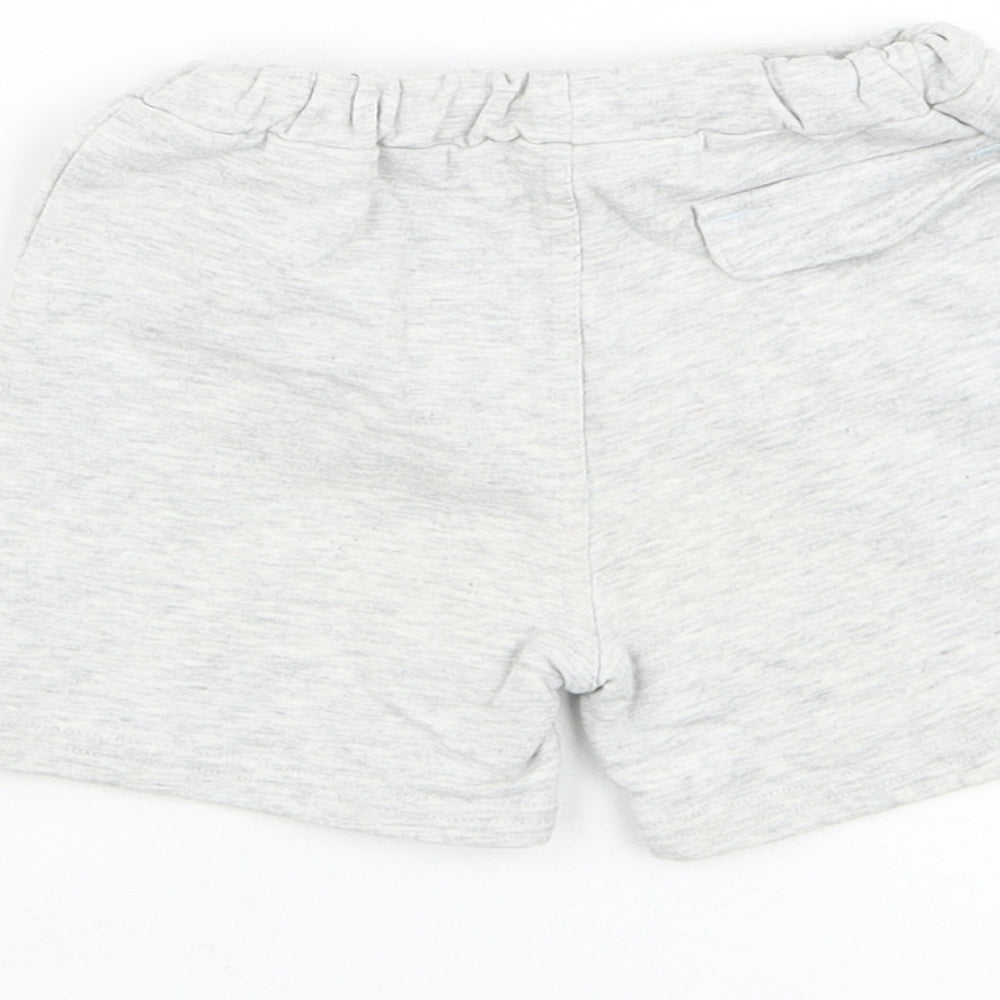 George Boys Grey Cotton Jogger Trousers Size 3-6 Months Pullover - Disney