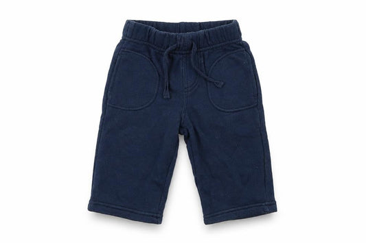 BHS Boys Blue Cotton Jogger Trousers Size 3-6 Months Drawstring