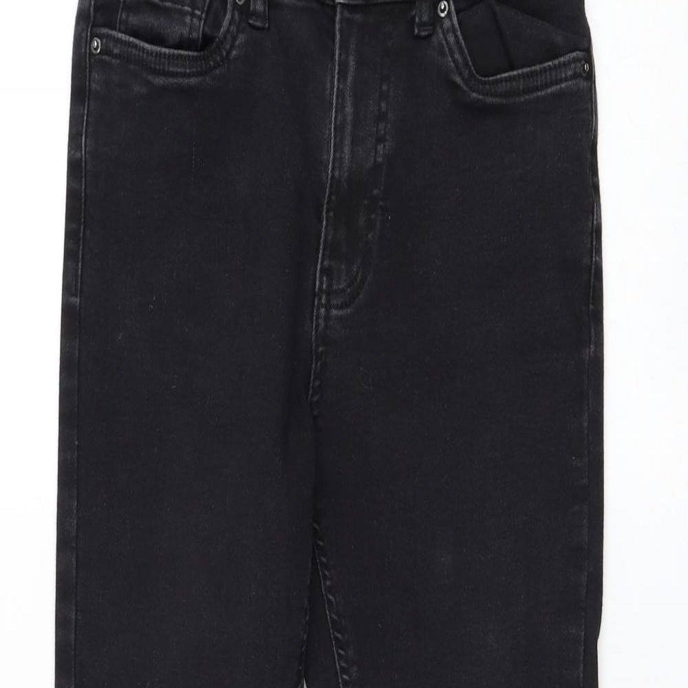 Peacocks Womens Black Cotton Skinny Jeans Size 8 L25 in Regular Zip