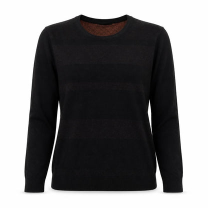 Womens UK Size S Mud Flower Black Pullover Jumper