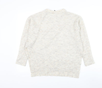 Womens UK Size S Divided by H&M Ivory Pullover Jumper