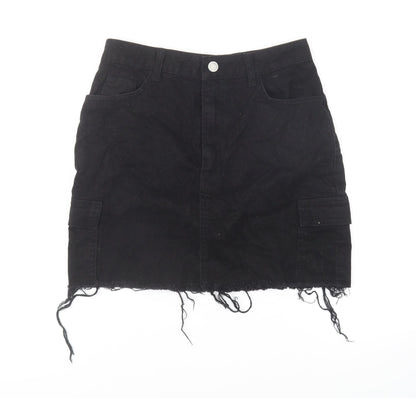 Womens UK Size 10 Denim & Co. Mini Denim Skirt