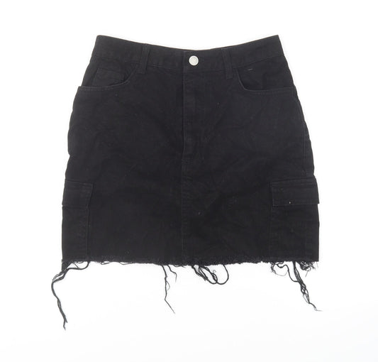 Womens UK Size 10 Denim & Co. Mini Denim Skirt