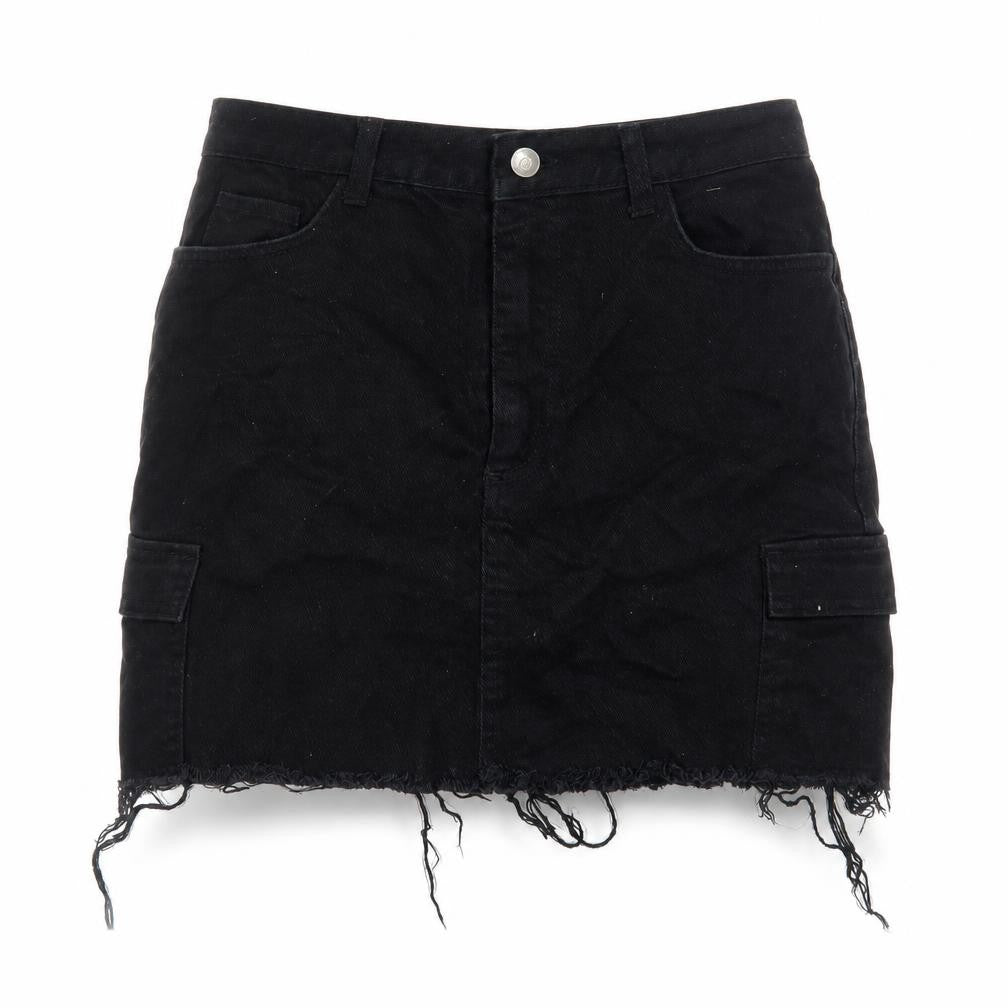Womens UK Size 10 Denim & Co. Mini Denim Skirt