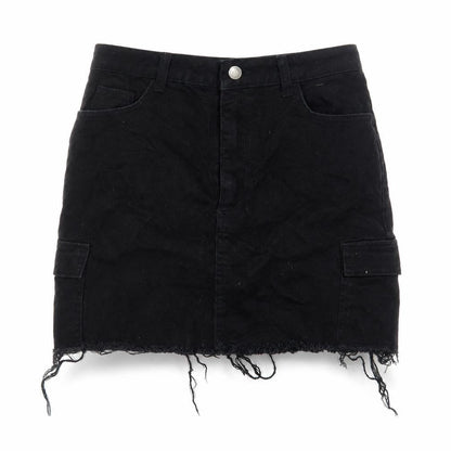 Womens UK Size 10 Denim & Co. Mini Denim Skirt