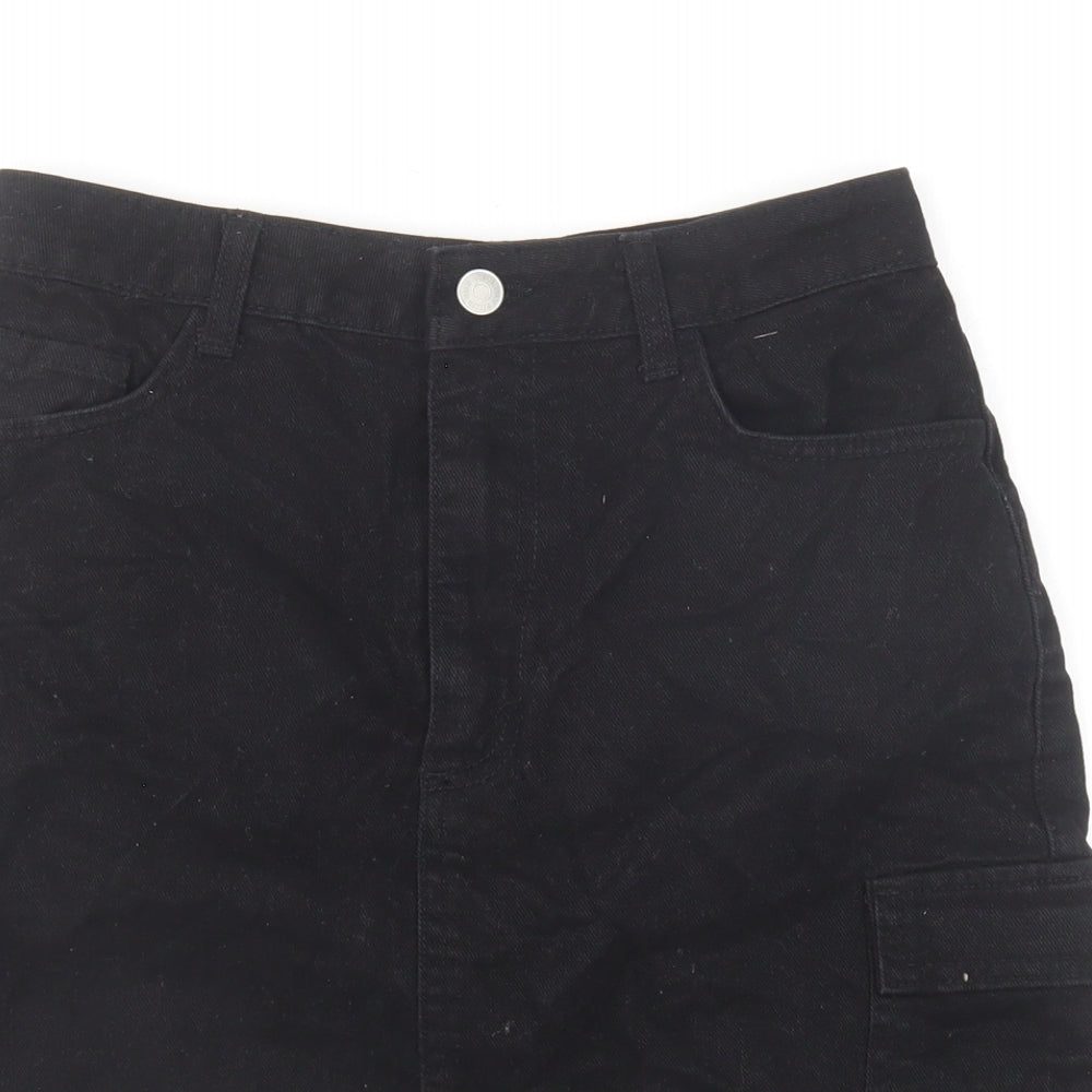 Womens UK Size 10 Denim & Co. Mini Denim Skirt