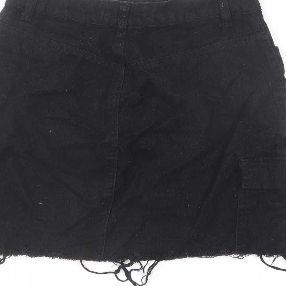 Womens UK Size 10 Denim & Co. Mini Denim Skirt