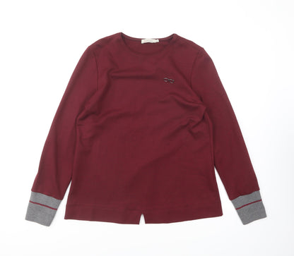 Hongo Womens Purple Viscose Pullover Sweatshirt Size 12 Pullover