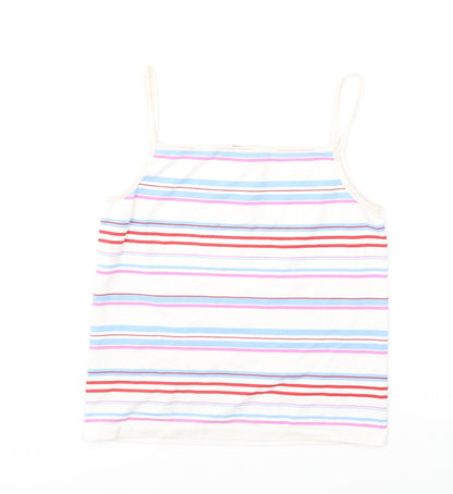 Womens UK Size M United Colors of Benetton Multicoloured Camisole T-Shirt