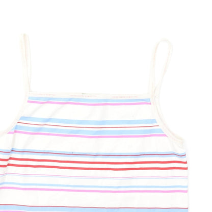 Womens UK Size M United Colors of Benetton Multicoloured Camisole T-Shirt
