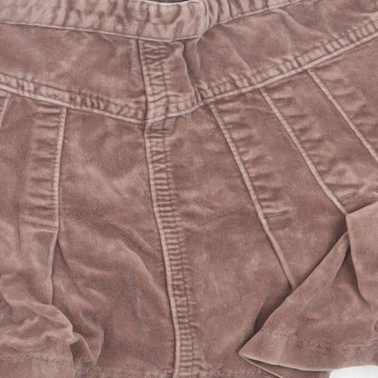 Monsoon Girls Brown Cotton A-Line Skirt Size 3-4 Years Regular Pull On