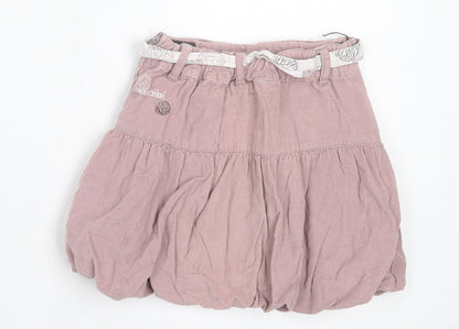 Obaibi Girls Pink Cotton A-Line Skirt Size 3 Years Regular Zip