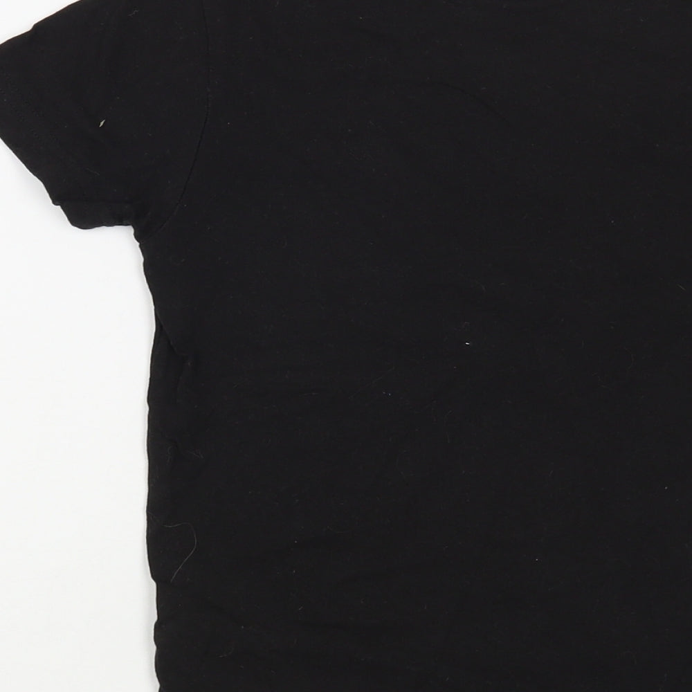 Primark Boys Black Cotton Pullover T-Shirt Size 7-8 Years Crew Neck Pullover - Harlem New York