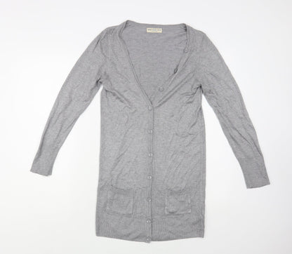 Womens UK Size 10 Marks and Spencer Grey Cardigan Jumper