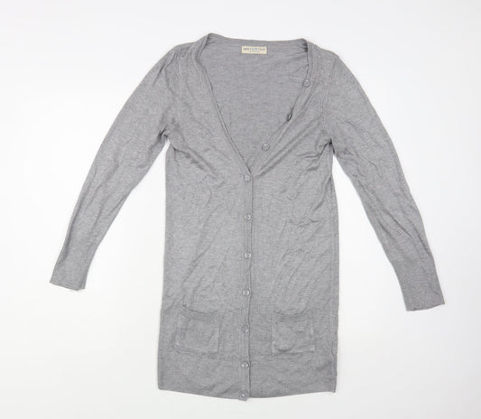 Womens UK Size 10 Marks and Spencer Grey Cardigan Jumper