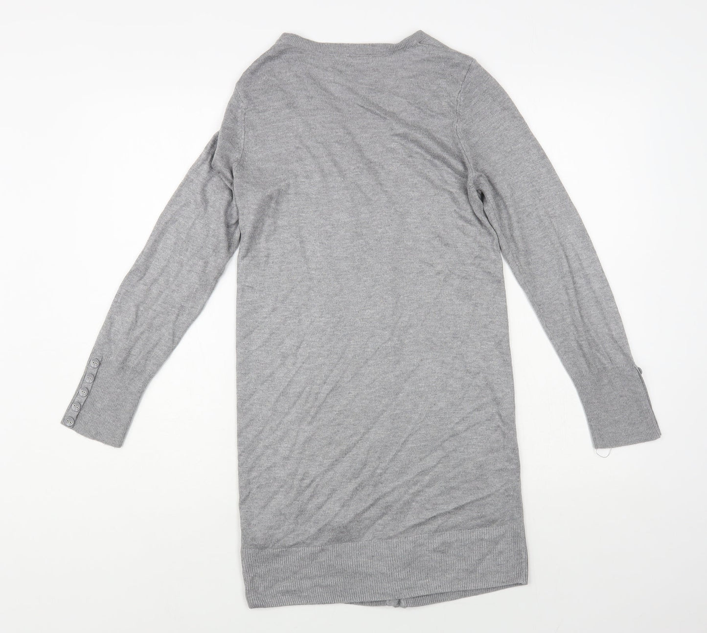 Womens UK Size 10 Marks and Spencer Grey Cardigan Jumper