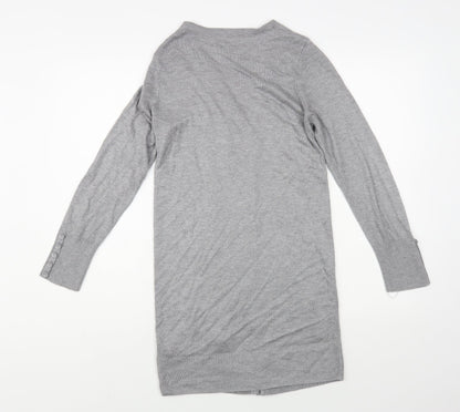 Womens UK Size 10 Marks and Spencer Grey Cardigan Jumper
