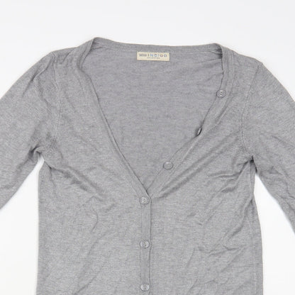 Womens UK Size 10 Marks and Spencer Grey Cardigan Jumper